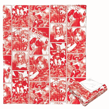 Warner Bros. Batman Harley Collage Silk Touch Throw Blanket 50x60 Inches