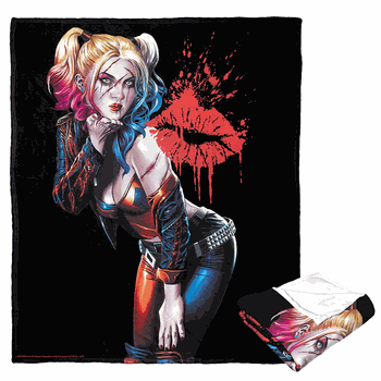 Warner Bros. Batman Harley Cover Silk Touch Throw Blanket 50 x 60 Inches