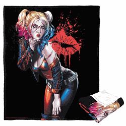 Warner Bros. Batman Harley Cover Silk Touch Throw Blanket 50 x 60 Inches