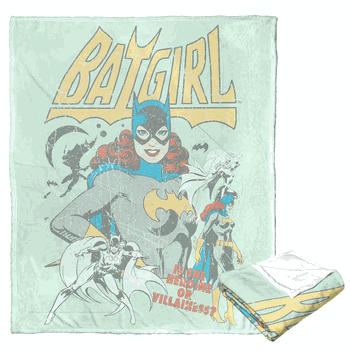 Warner Bros. Batman Hero Or Villainess Silk Touch Throw Blanket 50x60 Inches