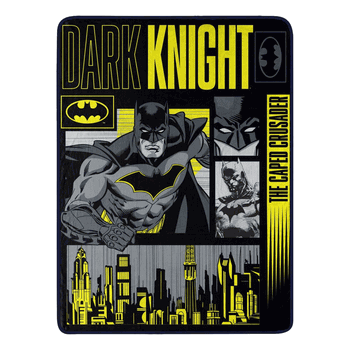 Warner Bros. Batman Legendary Micro Raschel Throw Blanket 46 x 60 Inches
