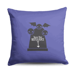 Warner Bros. Beetlejuice Here Lies Beetlejuice Throw Pillow 18X18 Inches