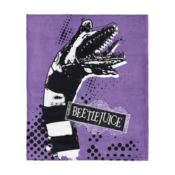 Warner Bros. Beetlejuice I Hate Sandworms Silk Touch Throw Blanket 40X50 Inches