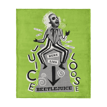 Warner Bros. Beetlejuice Juice Is Loose Silk Touch Throw Blanket 40X50 Inches