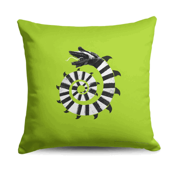 Warner Bros. Beetlejuice Mind The Sandworms Throw Pillow 18X18 Inches