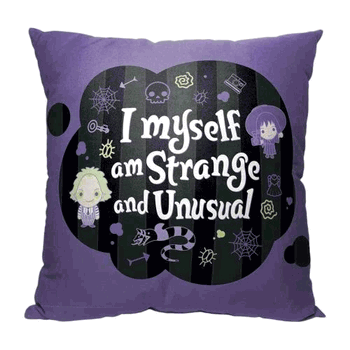 Warner Bros. Beetlejuice Strange And Unusual Friends Throw Pillow 18x18 Inches