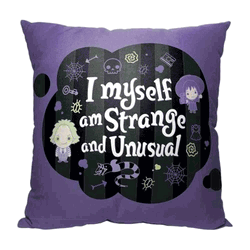Warner Bros. Beetlejuice Strange And Unusual Friends Throw Pillow 18x18 Inches