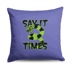 Warner Bros. Beetlejuice Three Times Throw Pillow 18X18 Inches