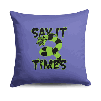 Warner Bros. Beetlejuice Three Times Throw Pillow 18X18 Inches