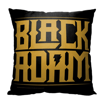 Warner Bros. Black Adam Gold Logo Throw Pillow 18 x 18 Inches