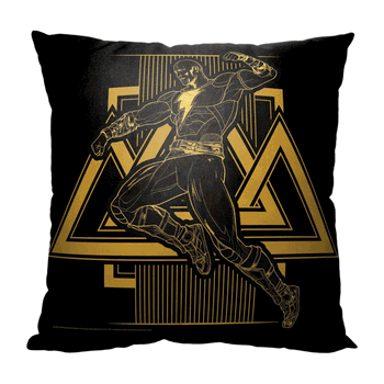 Warner Bros. Black Adam Gold Rush Throw Pillow 18 x 18 Inches