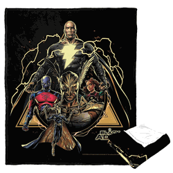 Warner Bros. Black Adam Shazam Silk Touch Throw Blanket 50 x 60 Inches