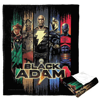 Warner Bros. Black Adam This Is Justice Silk Touch Throw Blanket 50 x 60 Inches