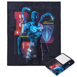 Warner Bros. Blue Beetle Exoskeleton Silk Touch Throw Blanket 50 x 60 Inches