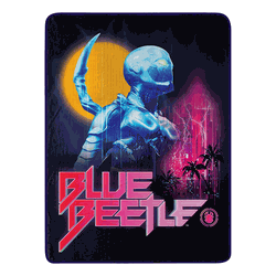 Warner Bros. Blue Beetle Futuristic Beetle Micro Raschel Throw Blanket 46 x 60 Inches
