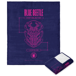 Warner Bros. Blue Beetle Host Selected Silk Touch Throw Blanket 50 x 60 Inches