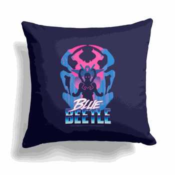 Warner Bros. Blue Beetle Palmera City Throw Pillow 18 x 18 Inches