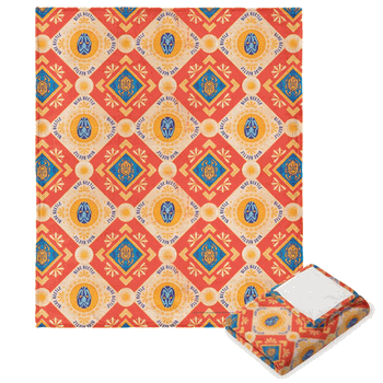 Warner Bros. Blue Beetle Pattern Silk Touch Throw Blanket 50 x 60 Inches