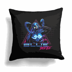 Warner Bros. Blue Beetle Super Future Throw Pillow 18 x 18 Inches