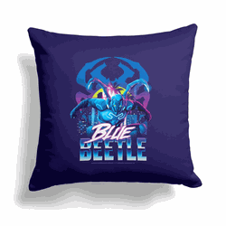 Warner Bros. Blue Beetle Unpredictable Power Throw Pillow 18 x 18 Inches