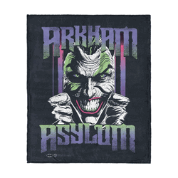 Warner Bros. DC Arkham Asylum Silk Touch Throw Blanket 50x60 Inches