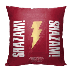 Warner Bros. DC Comics Shazam We Are The Power Throw Pillow 18x18 Inches