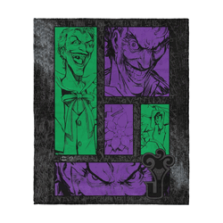 Warner Bros. DC Gotham Grin Silk Touch Throw Blanket 50x60 Inches