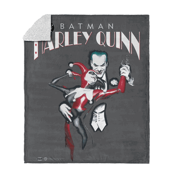 Warner Bros. DC Joker Tango Silk Touch Sherpa Throw Blanket 50x60 Inches