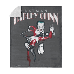 Warner Bros. DC Joker Tango Silk Touch Sherpa Throw Blanket 50x60 Inches
