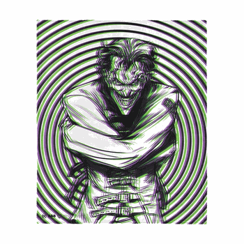 Warner Bros. DC Laughing Man Silk Touch Throw Blanket 50x60 Inches