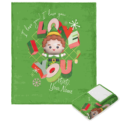 Warner Bros. Elf Elf Love Personalized Silk Touch Throw Blanket 50x60 Inches