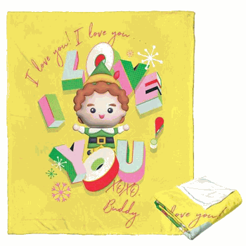 Warner Bros. Elf I Love You Silk Touch Throw Blanket 50x60 Inches