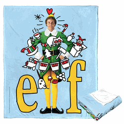 Warner Bros. Elf Montage Silk Touch Throw Blanket 50x60 Inches