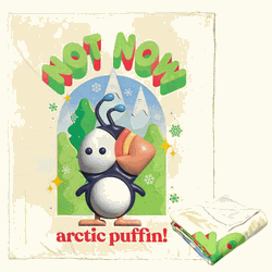 Warner Bros. Elf Not Now Arctic Puffin Silk Touch Throw Blanket 50x60 Inches