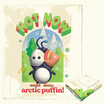 Warner Bros. Elf Not Now Arctic Puffin Silk Touch Throw Blanket 50x60 Inches