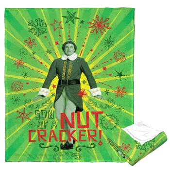 Warner Bros. Elf Nutcracker Silk Touch Throw Blanket 50x60 Inches