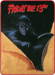 Warner Bros. Friday the 13th Axe Poster Micro Raschel Throw Blanket 46x60 Inches