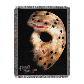 Warner Bros. Friday the 13th His Mask Woven Tapestry Throw Blanket 48x60 Inches