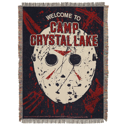Warner Bros. Friday the 13th Welcome To Woven Tapestry Throw Blanket 48x60 Inches