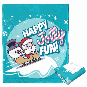 Warner Bros. Frosty the Snowman Jolly Fun Silk Touch Throw Blanket 50x60 Inches