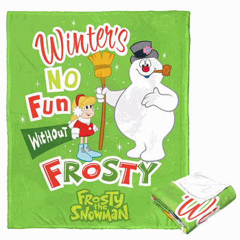 Warner Bros. Frosty the Snowman No Fun With Out Frosty Silk Touch Throw Blanket 50x60 Inches