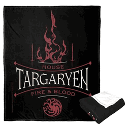 Warner Bros. Game Of Thrones House Of Fire And Blood Silk Touch Throw Blanket 50x60 Inches