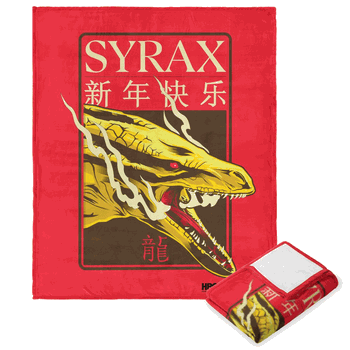 Warner Bros. Game Of Thrones Year of the Dragon Syrax Silk Touch Throw Blanket 50x60 Inches