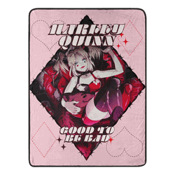 Warner Bros. Harley Quinn Good To Be Bad Micro Raschel Throw Blanket 46 x 60 Inches