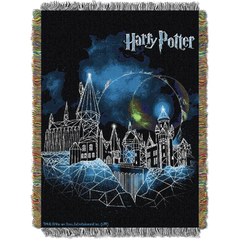 Warner Bros. Harry Potter Castle Woven Tapestry Throw Blanket 48x60 Inches