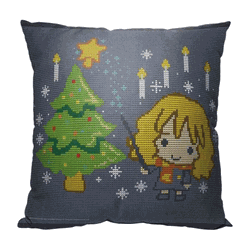 Warner Bros. Harry Potter Christmas Magic Throw Pillow 18x18 Inches