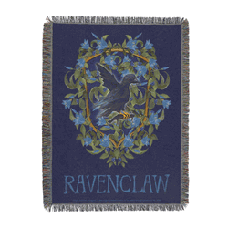 Warner Bros. Harry Potter Floral Ravenclaw Tapestry Throw Blanket 48x60 Inches