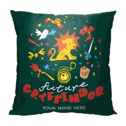 Warner Bros. Harry Potter Future Gryffindor Personalized Throw Pillow 18x18 Inches