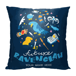 Warner Bros. Harry Potter Future Ravenclaw Personalized Throw Pillow 18x18 Inches