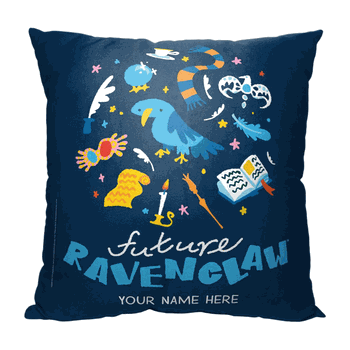 Warner Bros. Harry Potter Future Ravenclaw Personalized Throw Pillow 18x18 Inches